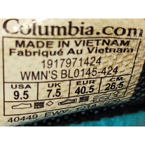 Columbia Women's Slopeside Village Omni-Heat Mid Winter Navy Boot Size 9.5 - Picture 7 of 7